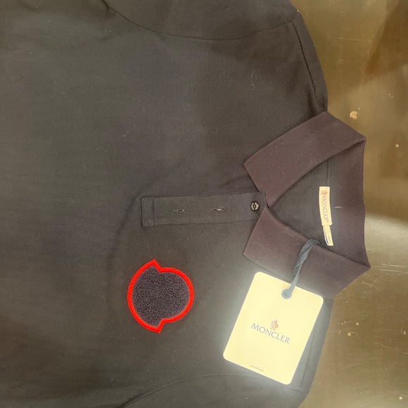 MONCLEr Button Down Logo Shirt - Picture 2 of 5